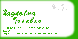 magdolna trieber business card